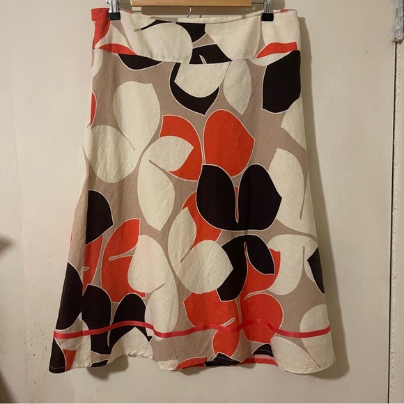 Cato floral  A-Line Skirt - linen - Picture 6 of 6